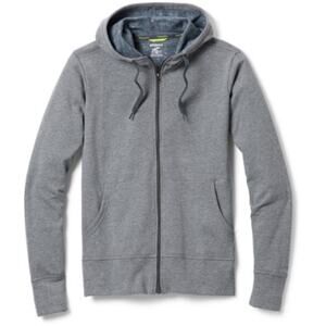 Brooks Soft Event Zip-Up Hoodie Slate Blue Grey Small